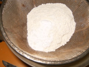 sifted dry ingredients